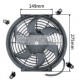 Auto Radiator Fan Car cooling Fan universal 10"curved