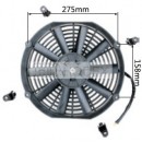 Auto Radiator Fan Car cooling Fan universal 12"straight
