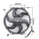 Auto Radiator Fan Car cooling Fan universal 10"curved CHROME