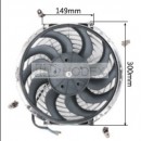 Auto Radiator Fan Car cooling Fan universal 12"curved Chrome