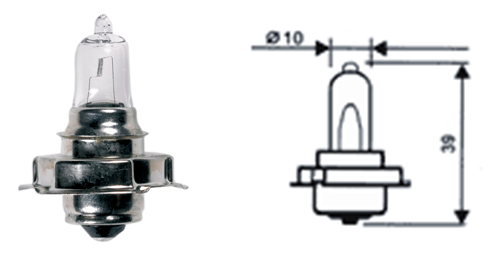 T10 P26s MOTORCYCLE BULB
